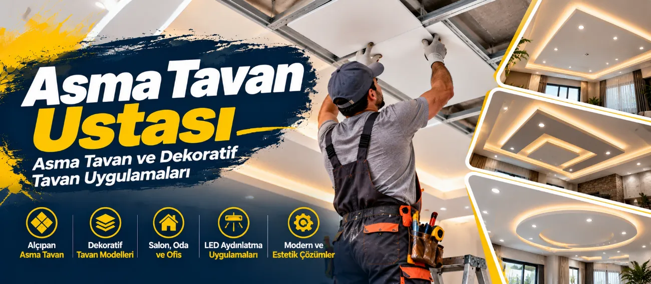 Asma Tavan Ustası | Asma Tavan ve Dekoratif Tavan Uygulamaları