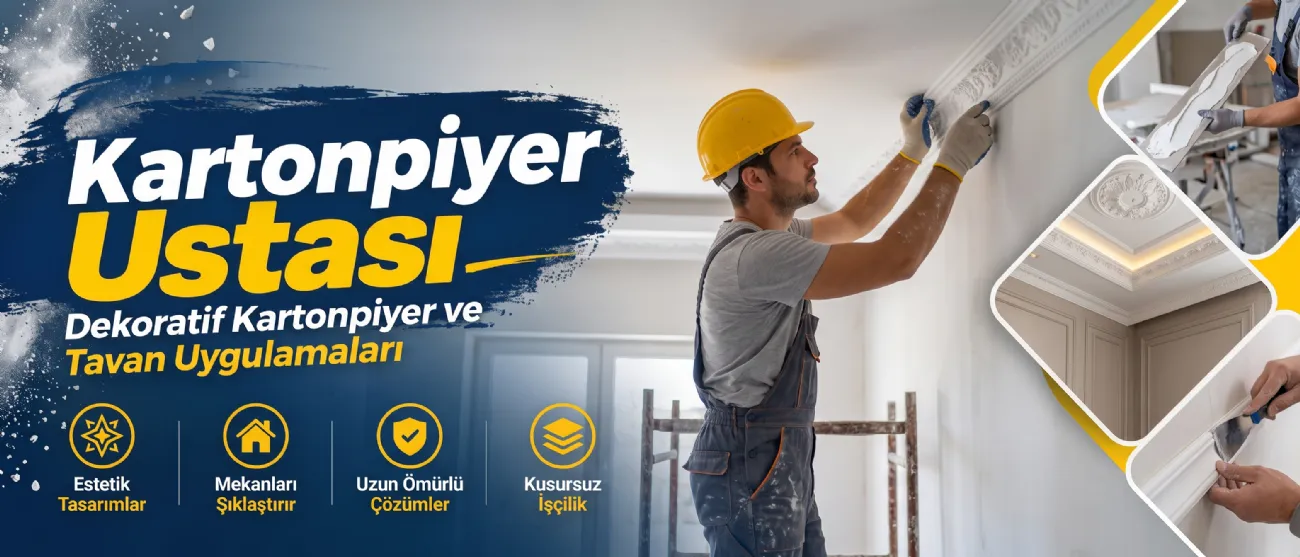 Kartonpiyer Ustası | Dekoratif Kartonpiyer ve Tavan Uygulamaları