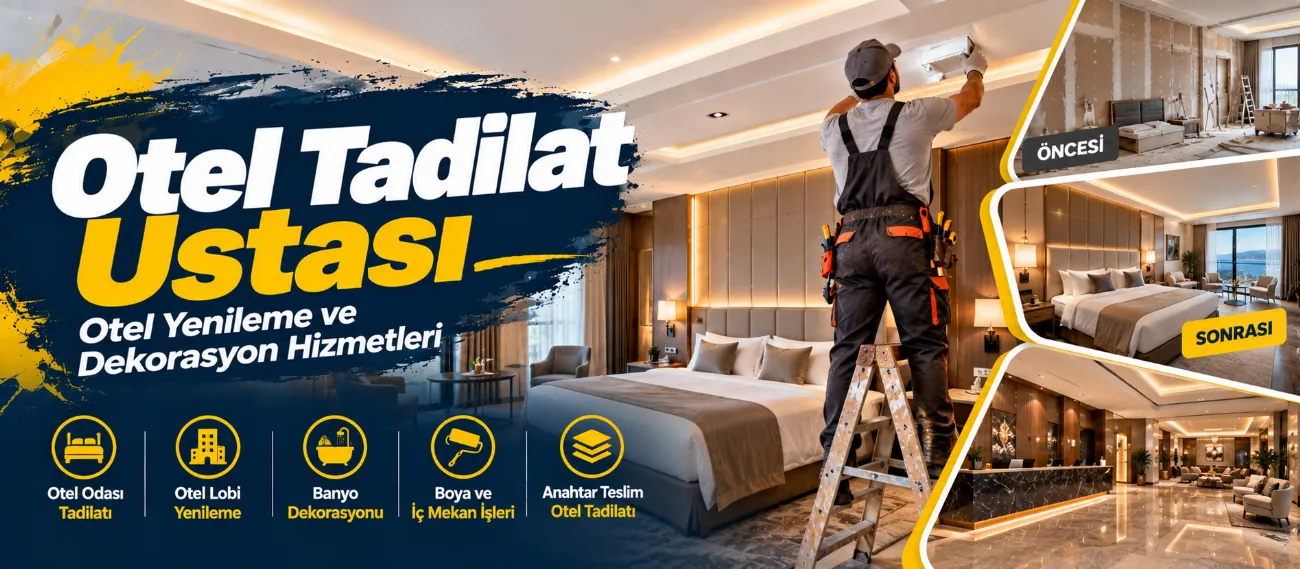 Otel Tadilat Ustası | Otel Yenileme ve Dekorasyon Hizmetleri