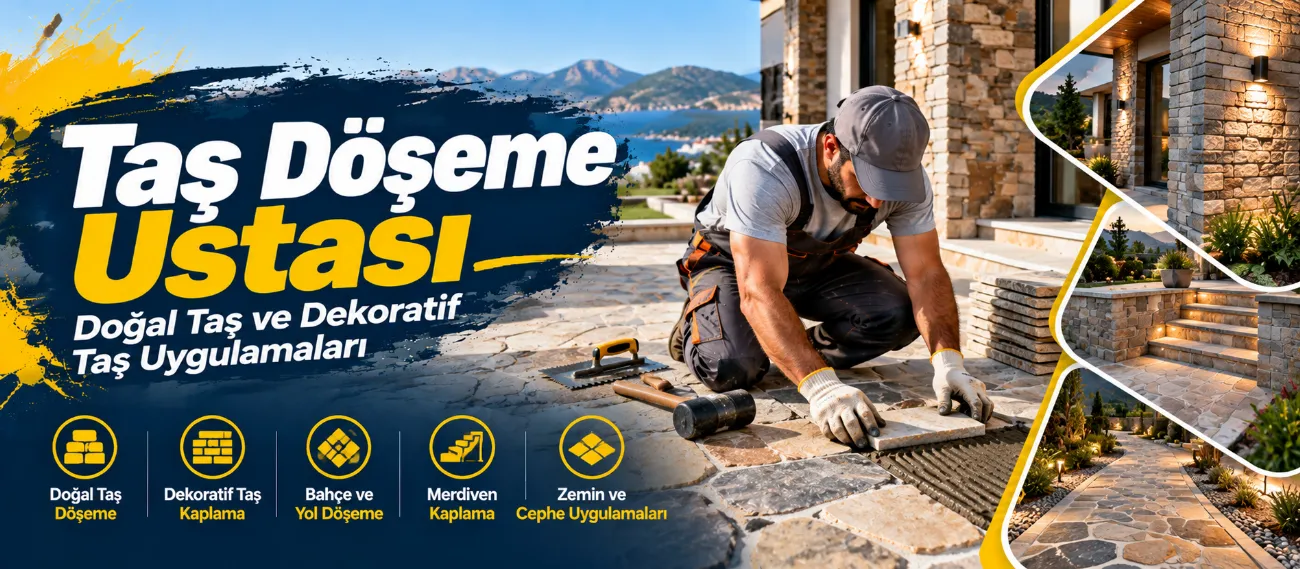 Taş Döşeme Ustası | Doğal Taş ve Dekoratif Taş Uygulamaları